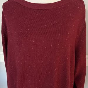 3X Karen Scott Berry Tunic Sweater